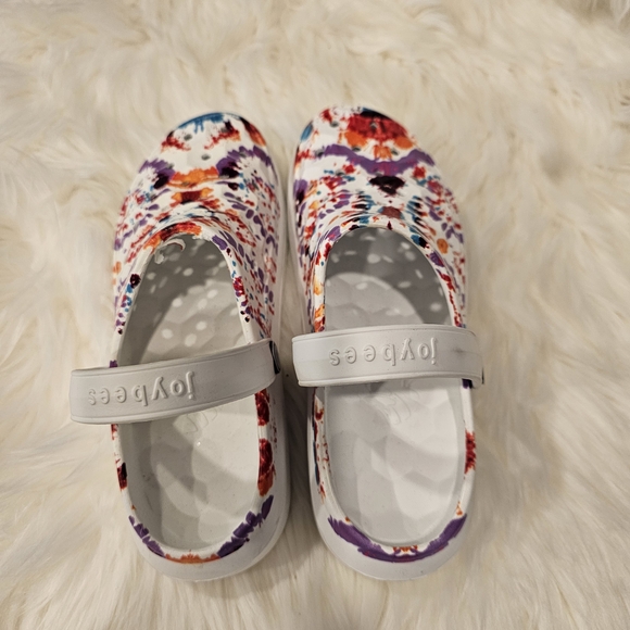 Joybees Women's Floral Colorful Sandals NWOT Size 6W - Picture 1 of 5